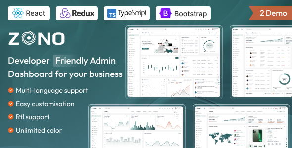 Zono - React JS Admin Dashboard Template