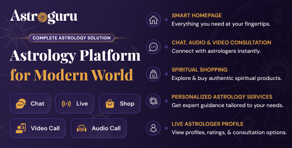 AstroGuru – Astrology Consultation App, Live Astrologer Chat, Voice Call, Video Call, Horoscope