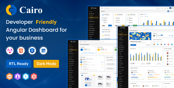 Cairo – Angular Admin Dashboard