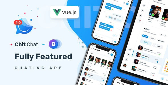Chitchat - Perfect Chat and Discussion VUE NUXT JS Template