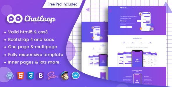 Chatloop - React App Landing Page