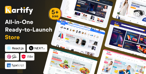 Kartify – Multipurpose eCommerce React Nextjs Template