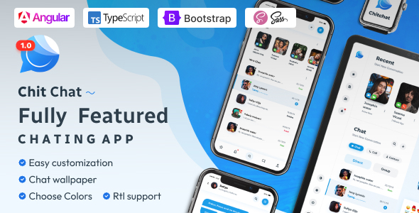 Chitchat - Angular 21 Chat App Template