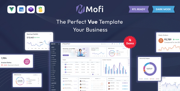 Mofi - Vue Js Admin Template