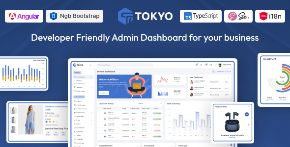 Tokyo – Angular Admin Dashboard