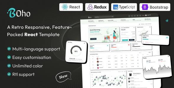 Boho - React JS Admin Dashboard Template