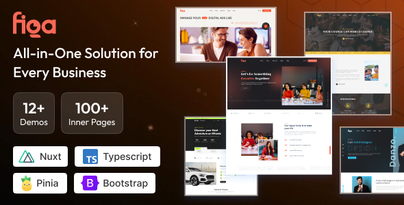 Figa - Multipurpose Nuxt Template for SaaS, Startup & Agency