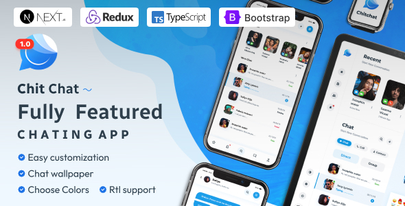 Chitchat - React Next JS Chat App Template