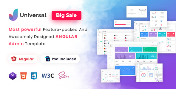 Universal - Angular 21 Admin Template