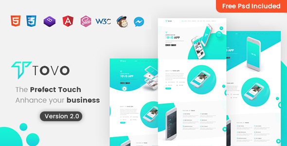 Tovo - Angular 21 App Landing Page